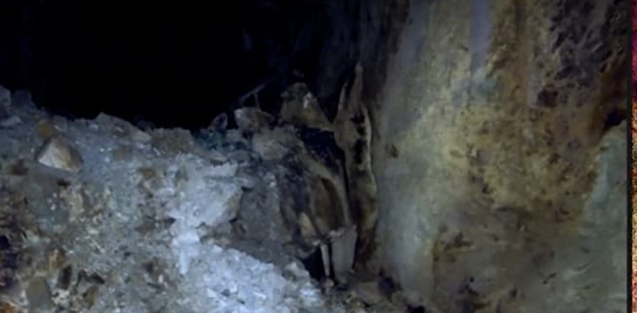 Underground workings captured by Scout 137 at the Cleveland Tin Mine