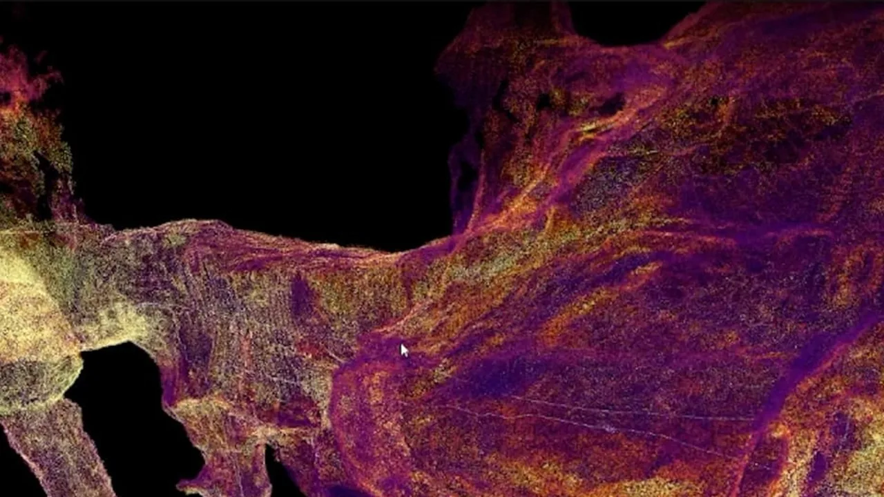 Survey-grade 3D point cloud of underground workings in Scout Portal