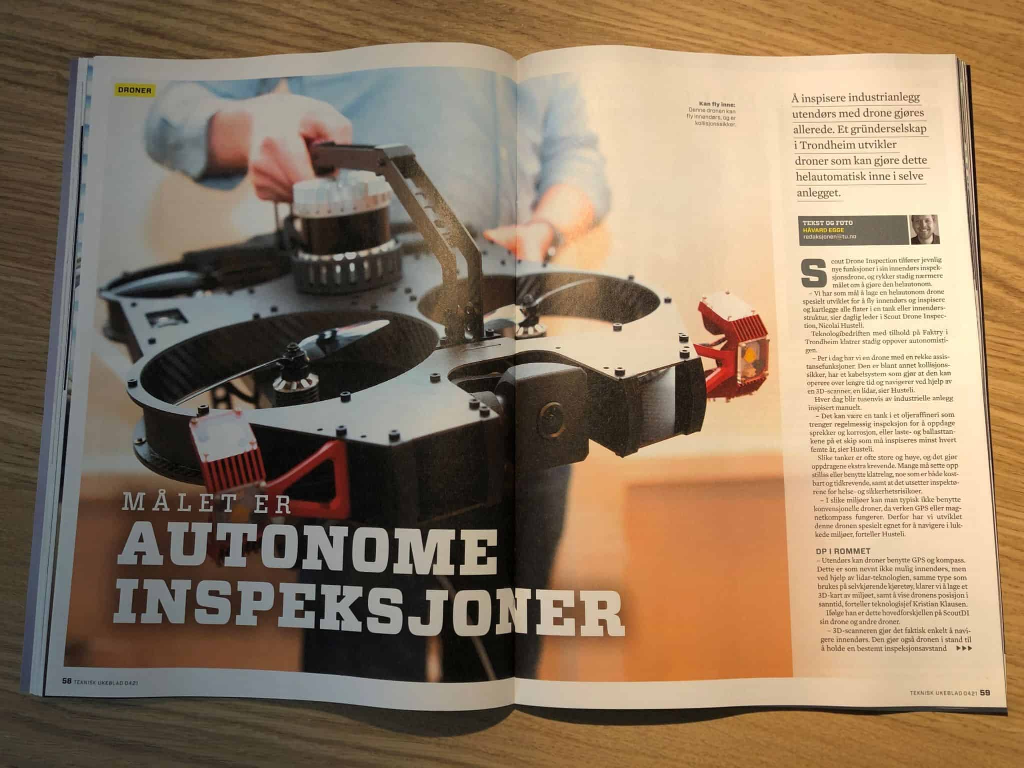 We are featured in the last issue of Teknisk Ukeblad