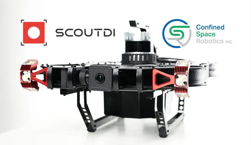 Scout137 drone with ScoutDI logo and CSR logo