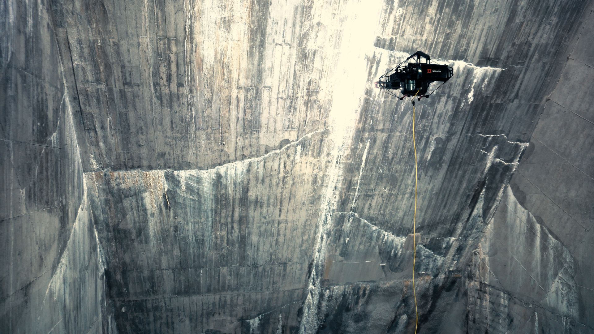 Scout 137 ideal for large-scale confined-space inspections like this hydropower dam